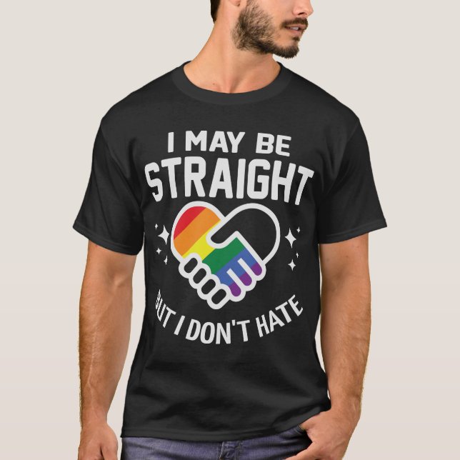 I-May-be-Straight-but T-Shirt (Vorderseite)