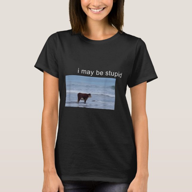 I May Be Stud Cow Meme I May Be Stud Funny  T-Shirt (Vorderseite)
