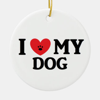♥ I meine Hundeverzierung Keramik Ornament