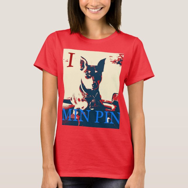 I MIN BUTTON T-Shirt (Vorderseite)