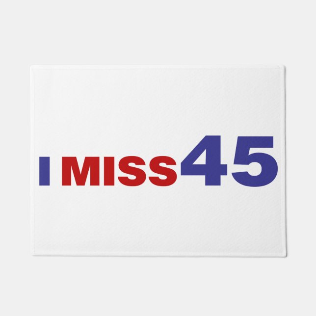 I Miss 45 Fußmatte (Vorderseite)