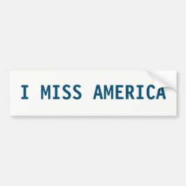 I MISS AMERIKA AUTOAUFKLEBER