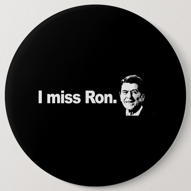I MISS RON Autoaufkleber Button