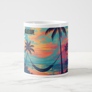 "I miss you Guadeloupe" - Sonnenuntergang und Hama Jumbo-Tasse