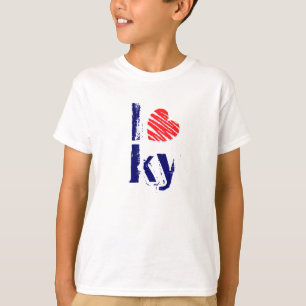 I Mode-T - Shirt-Liebe KY Herz-Kentuckys Retro T-Shirt