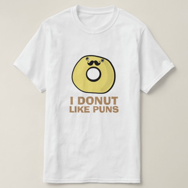 I mögen Krapfen Wortspiele T-Shirt (Design vorne)