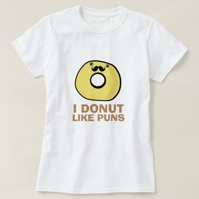 I mögen Krapfen Wortspiele T-Shirt (Design vorne)