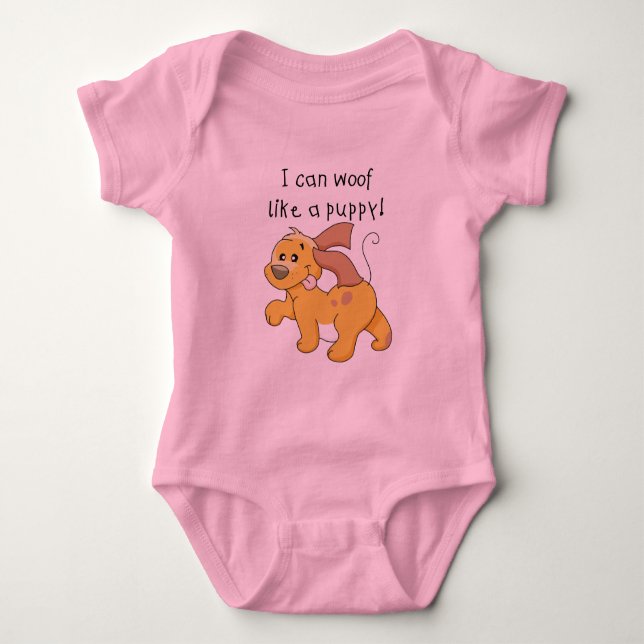 I mögen Schuss ein Welpen-T-Shirts und Geschenke Baby Strampler (Vorderseite)