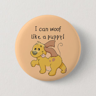 I mögen Schuss ein Welpen-T-Shirts und Geschenke Button