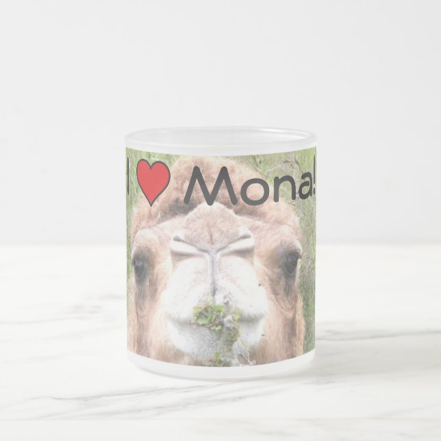 I ♥ Mona! Mattglastasse (Mittel)