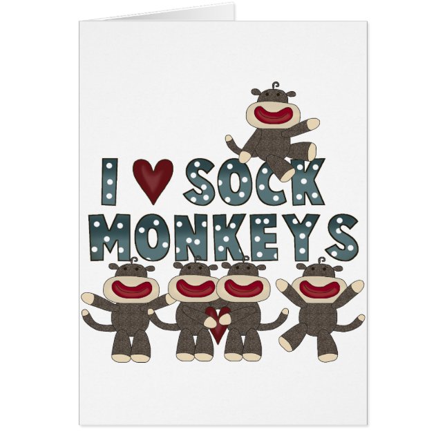I Monkeys Liebe-Socke T-Shirts und Geschenke (Vorne)