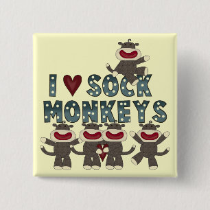 I Monkeys Liebe-Socke T-Shirts und Geschenke Button