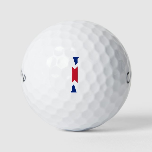 I Monogram überlagert sich auf der cwb cbcnt von U Golfball (Vorderseite)