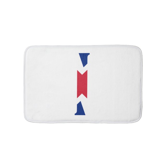 I Monogram überlagert sich auf der Flagge der Unio Badematte (Vorderseite)