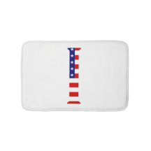 I Monogram überlagert sich auf der Flagge der USA