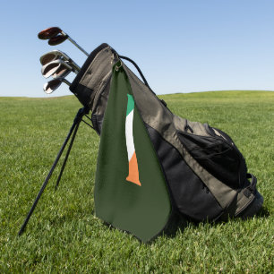 I Monogram überlagert sich auf Irish Flag Gtcnt Golfhandtuch