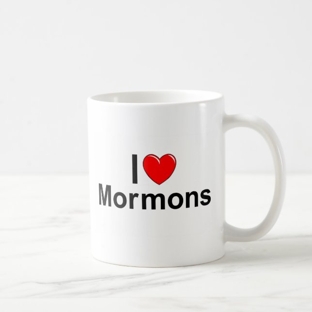 I Mormonen der Liebe-(Herz) Tasse (Rechts)