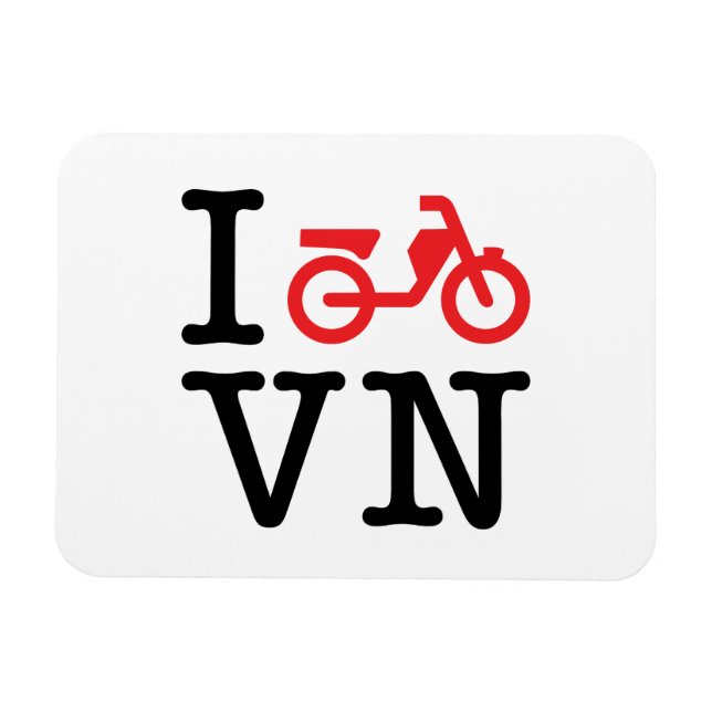 I Motorrad Vietnam Magnet (Horizontal)