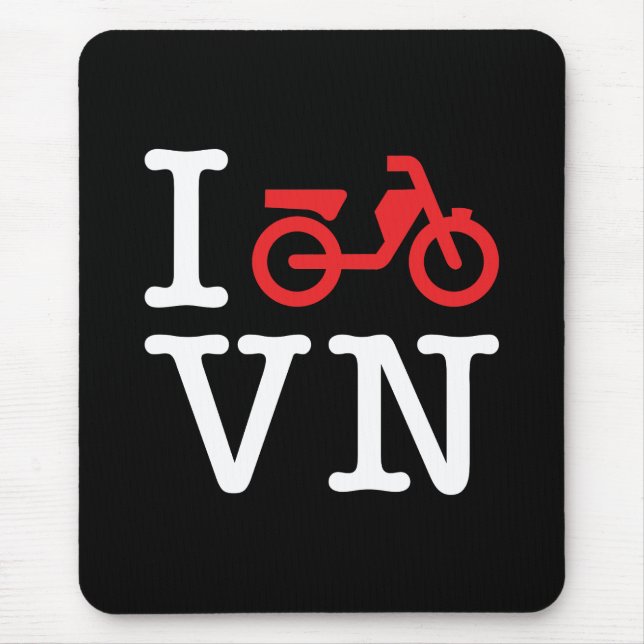 I Motorrad Vietnam Mousepad (Vorne)