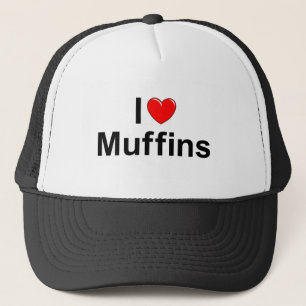 I Muffins der Liebe-(Herz) Truckerkappe