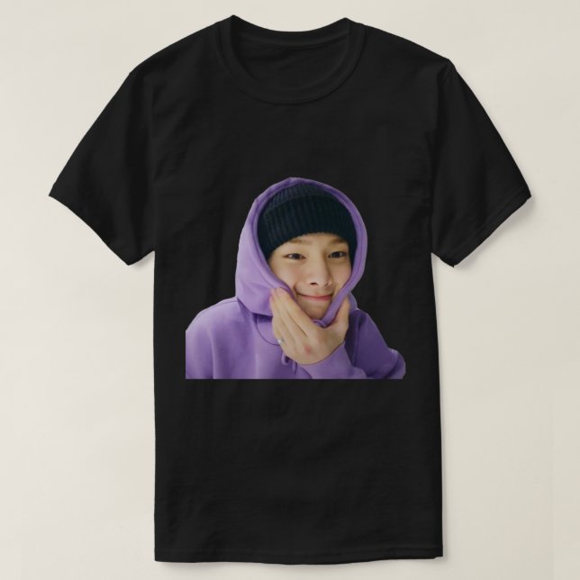 I.N Jeongin Stray Kids Funny Niedlich Meme Sticker T-Shirt (Design vorne)