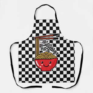 "I Need Noodles" Kawaii Ramen Bowl & Chopsticks Schürze