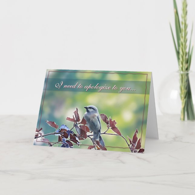 I need to apologize... Sorry Card Karte (Vorderseite)