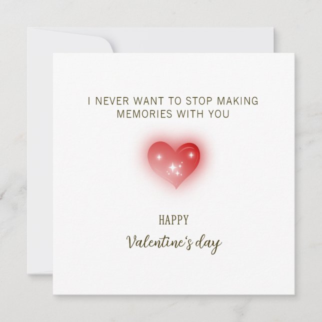 I Never Want to Stop Making Memories With You (Vorderseite)