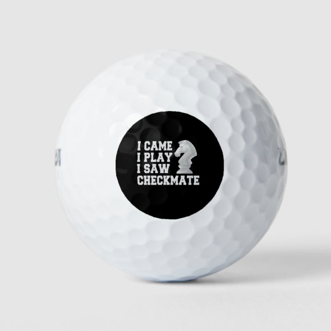 I Nockeni Play I Saw Checkmate Funny Chess PLayer Golfball (Vorderseite)