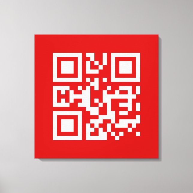 I ❤ NY — QR-Code Leinwanddruck (Vorderseite)
