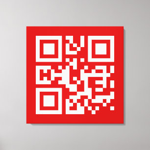 I ❤ NY — QR-Code Leinwanddruck