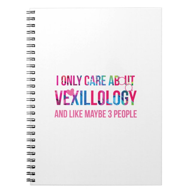 I Only Care About Vexillology Notizblock (Vorderseite)