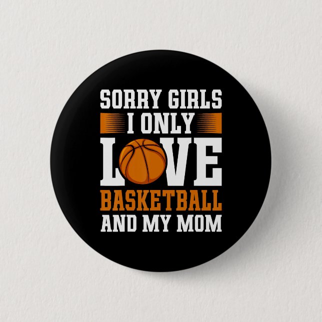 I Only Love Sketll And My Mom Valentine's Day Sket Button (Vorderseite)