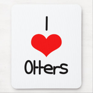 I Otter des Herz-(Liebe) Mousepad