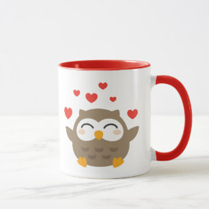 I Owl You Illustration Tasse