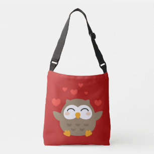 I Owl You Illustration Tragetaschen Mit Langen Trägern