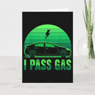 I P Gas Elektroauto Lustiges Ev Fahrzeug Sonnenunt Karte