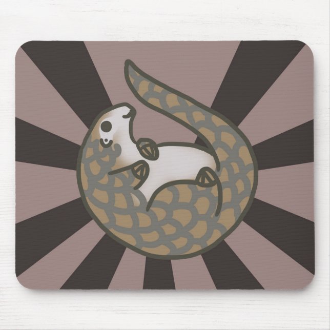 ❤ I Pangolins Mousepad (Vorne)