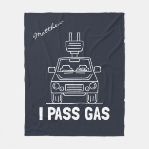 I Pass Gas Öko Electric Car Gag Fleecedecke