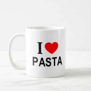 I ❤️ PASTA I LIEBE PASTA I HEART PASTA KAFFEETASSE