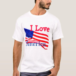 I patriotisches amerikanische Flaggen-T-Shirt T-Shirt