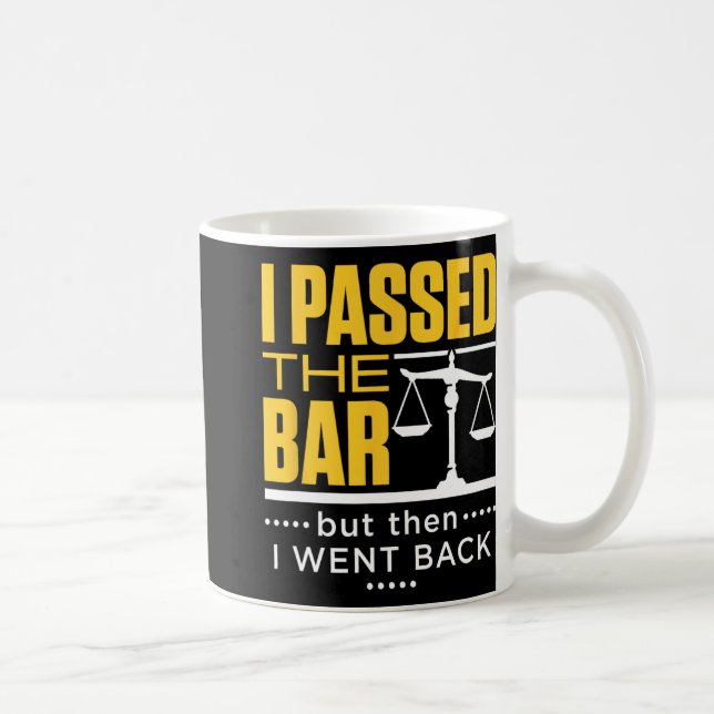 I Ped The Bar Funny Bar Exam Joke New Lawyer  Kaffeetasse (Rechts)
