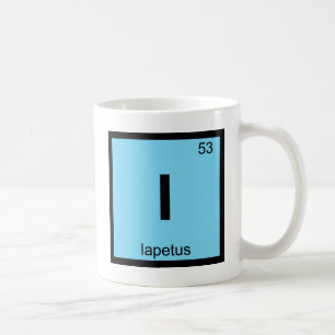 I - Periodisches Tabellensymbol von Iapetus Titan  Tasse