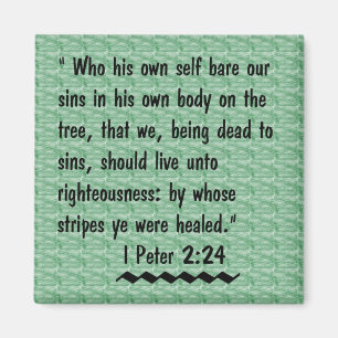 I Peter 2:24-Schrift-Magnet Magnet