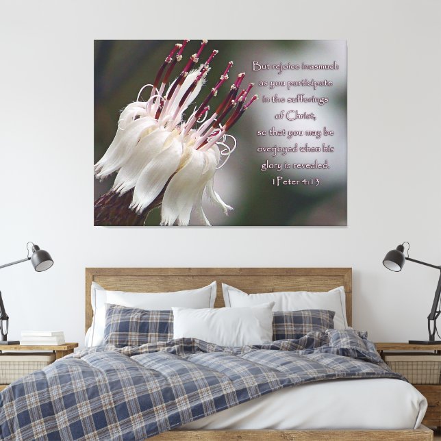 I Peter 4:13 Inspiration Leinwanddruck (Insitu (Schlafzimmer))