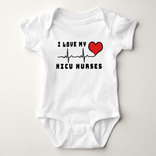I pflegt Liebe mein NICU Herz-Schlag Baby Strampler