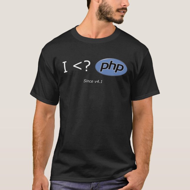 I <? PHP T-Shirt (Vorderseite)