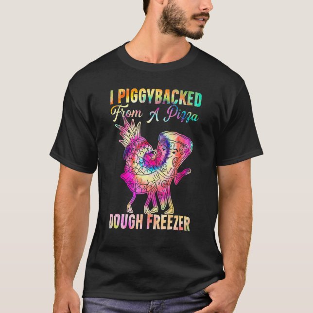 I Piggyback from a Pizza Dough Freezer Dancing P T-Shirt (Vorderseite)