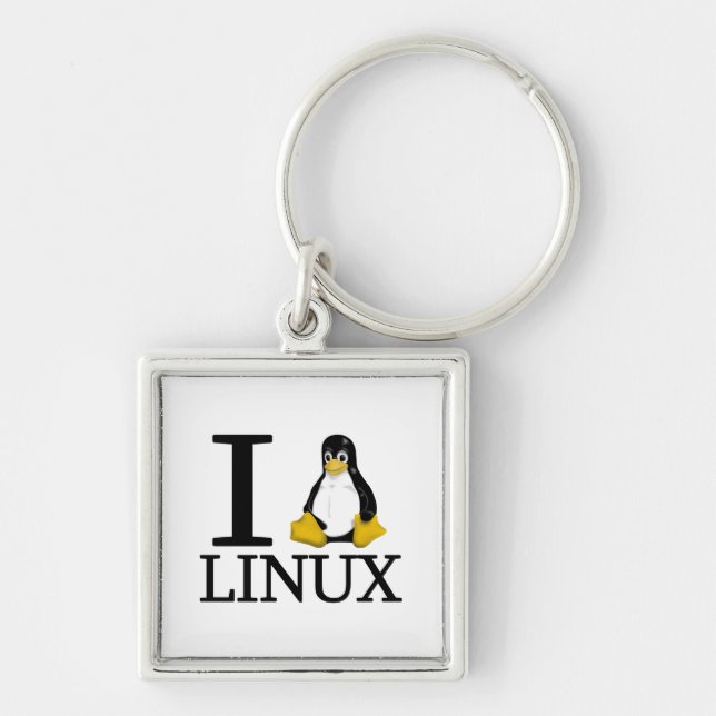 I Pinguin Linux 2 Schlüsselanhänger (Vorne)