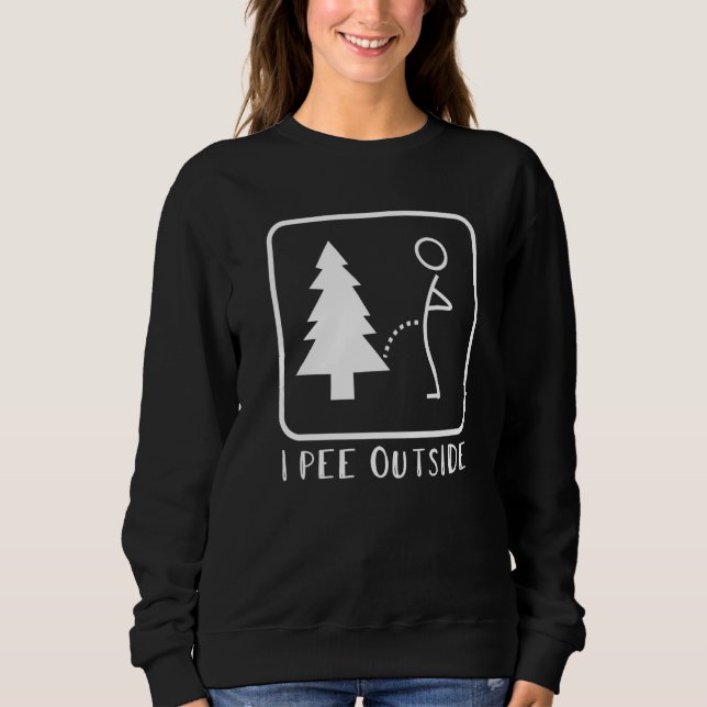 I Piss Outside Tshirt Funny Camping Premium (Vorderseite)